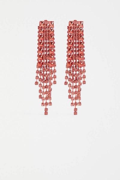 Pair of blue beaded earrings on a light gray background by ELk the Label | Elk Stockist in Newcastle, NSW at Zebra FInch Style