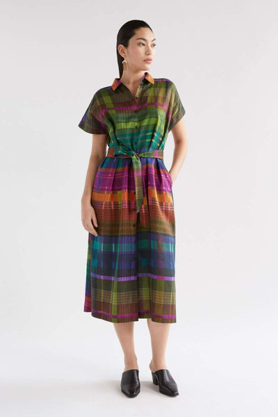 Elk the Label Tilko Shirt Dress in Elodi Print from their Spring 2024 collection