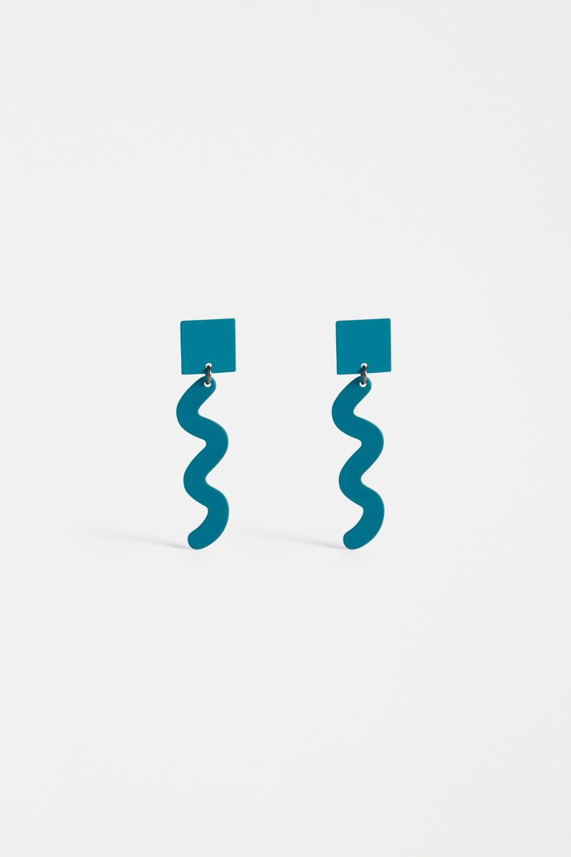 Elk The Label Tilse Drop Earring in Teal