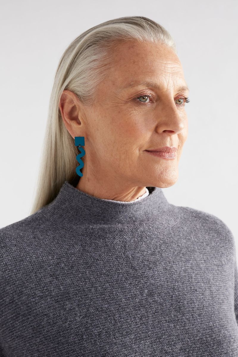 Elk The Label Tilse Drop Earring in Teal