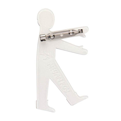 Mummy costume with bandages and red shoes on a white background - I Want My Mummy Brooch by Erstwilder from their 2025 Haunted At Heart Collection | Erstwilder Stockist at Zebra Finch in Newcastle, NSW