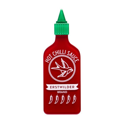 Erstwilder Chilli Sauce resin brooch from their 2025 Condiments collection