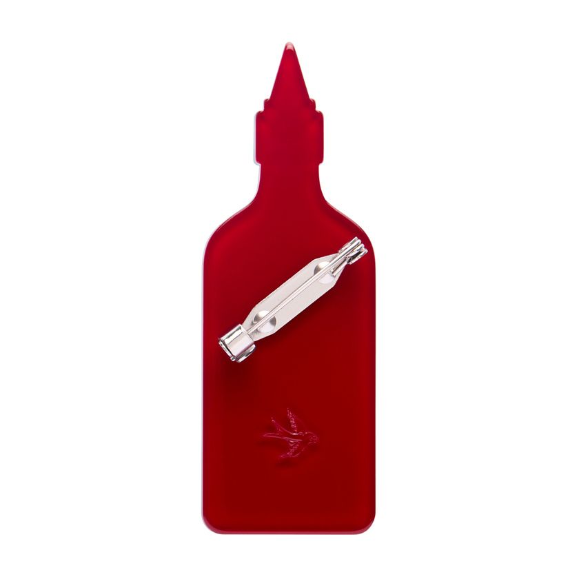 Erstwilder Chilli Sauce resin brooch from their 2025 Condiments collection