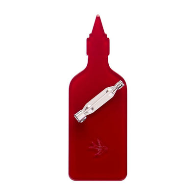 Erstwilder Chilli Sauce resin brooch from their 2025 Condiments collection