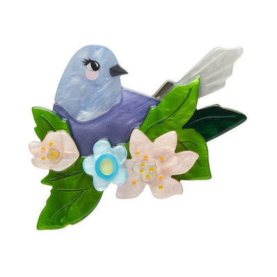 Gentle Bluebird Brooch by Erstwilder | Newcastle Erstwilder Stockist | Zebra Finch Style