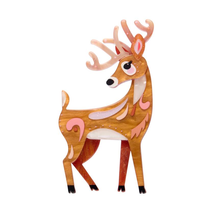 Erstwilder x Pete Cromer 2025 North Amercia collection | Stockist in Newcastle, NSW at Zebra Finch Style | The Dainty Deer Brooch
