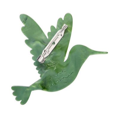 Erstwilder x Pete Cromer 2025 North Amercia collection | Stockist in Newcastle, NSW at Zebra Finch Style | The Riveting Ruby-Throated Hummingbird Brooch