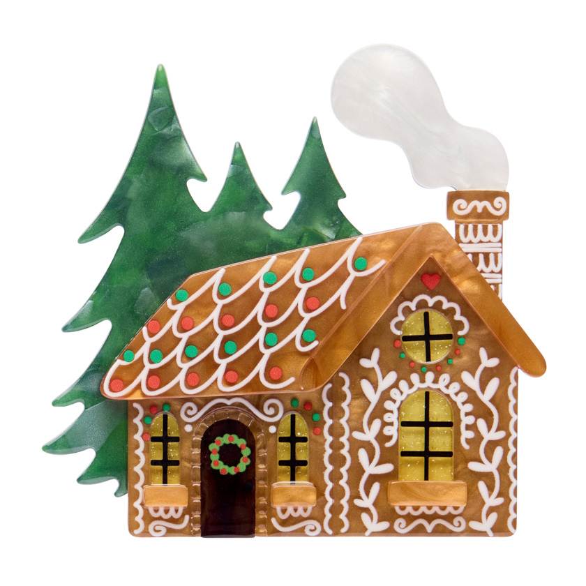 Erstwilder The Sweetest Cabin Brooch from their 2025 Christmas collection