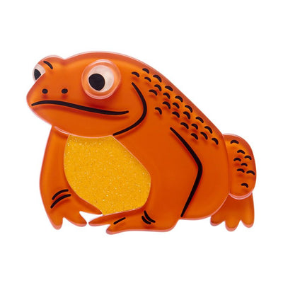Orange and yellow toy frog on a white background | Erstwilder Stockist in Newcastle, NSW at Zebra Finch Style