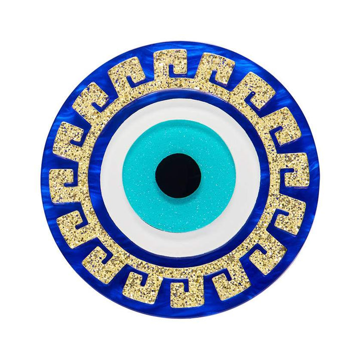 Erstwilder Evil Eye Amulet Brooch | Zebra Finch Style