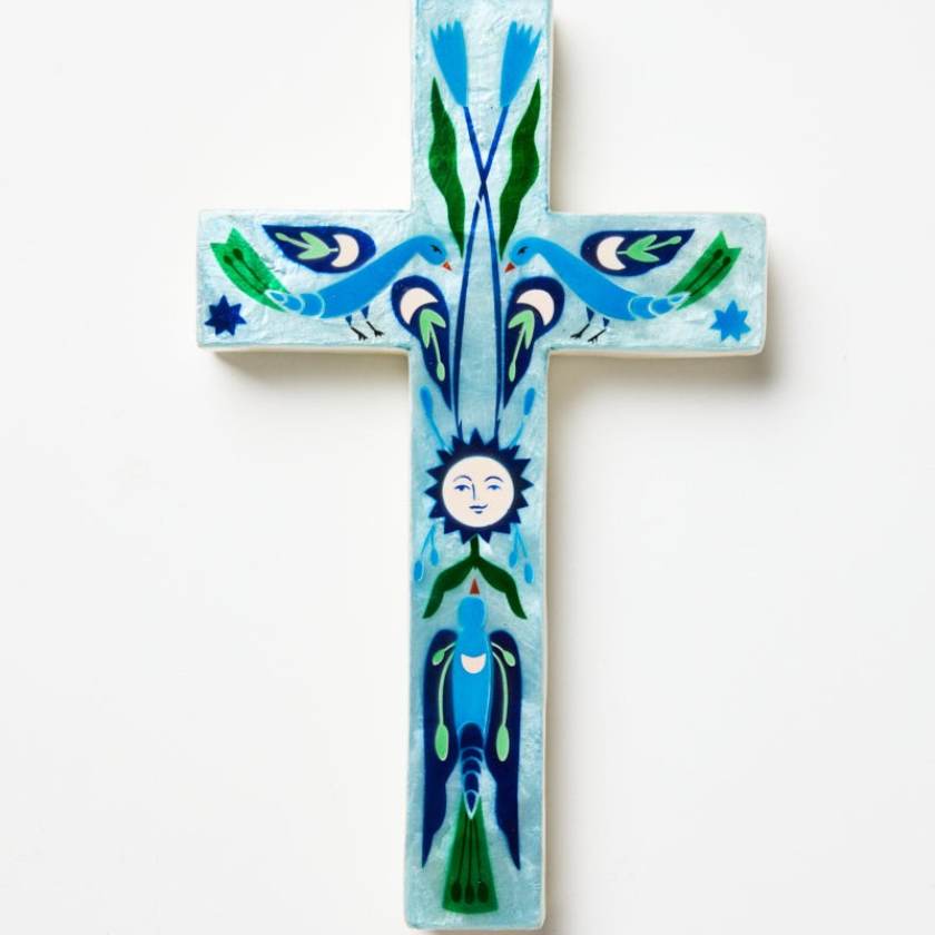 Fable Blue Sun Cross by Jones and Co | Zebra FInch Style