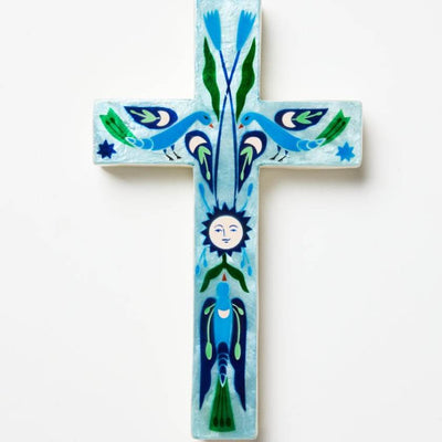 Fable Blue Sun Cross by Jones and Co | Zebra FInch Style