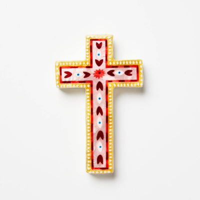 Fable PInk Small Cross by Jones and Co | Jones and Co Stockist at Zebra Finch in Newcastle, NSW