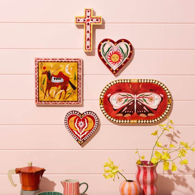 Fable Pink Sun Heart by Jones and Co | Jones and Co Stockist at Zebra Finch in Newcastle, NSW