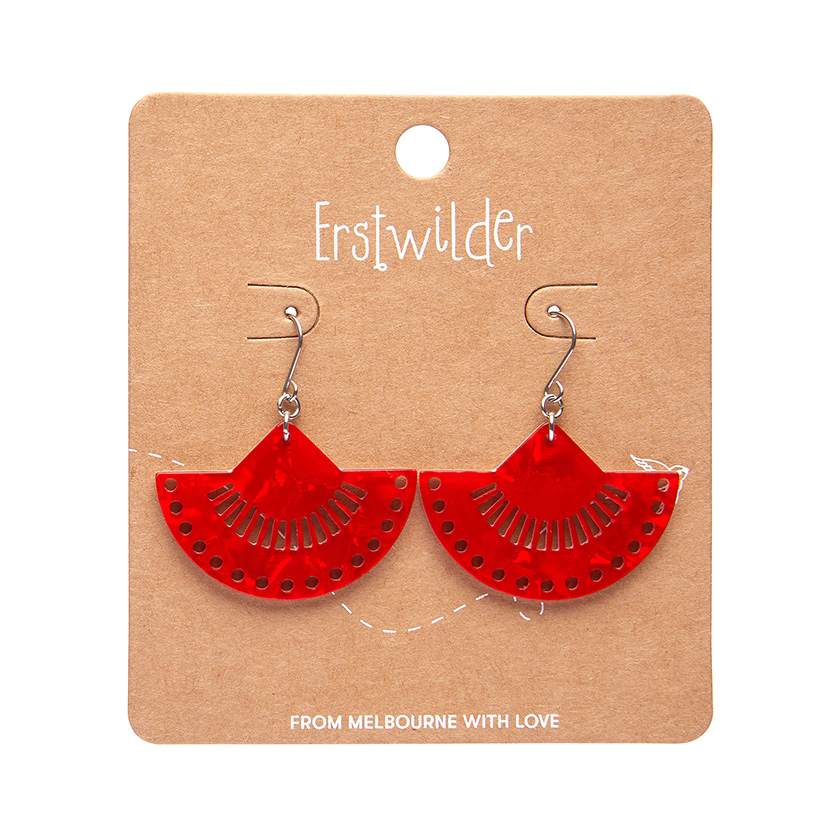 Boho Fan Essential Drop Earrings by Erstwilder from their 2024 Frida Kahlo collection