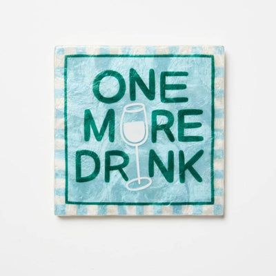 One More Drink Wall art tile by Jones and co | Jones and Co stockist at zebra finch in newcastle, NSW