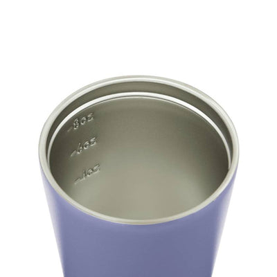 Made by Fressko Double walled insulated coffee cups with screw on lid. No spill coffee cup in Grape colour