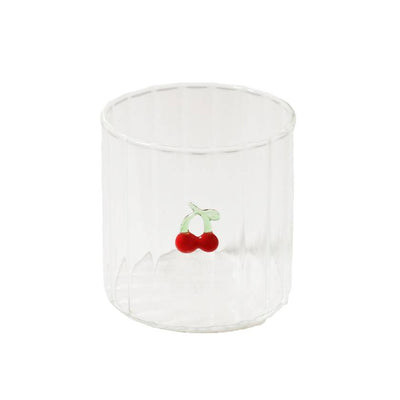 Clear glass with a cherry design by Robert Gordon | Robert Gordon is stocked at Zebra Finch Style in Newcastle, NSW