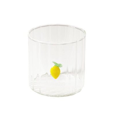 Clear glass tumbler with a lemon by Robert Gordon | Robert Gordon Stockist in Newcastle, NSW