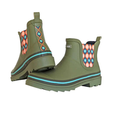 Hey Harry Uno Green Olive Gumboot | Stockists at Zebra Finch in Newcastle NSW