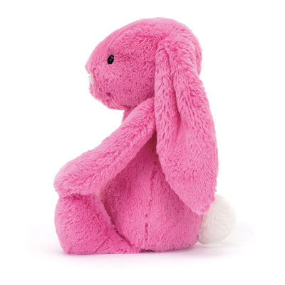 Side Jellycat Bashful Bunny in Hot Pink