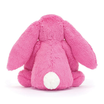 Back of Jellycat Bashful Bunny in Hot Pink