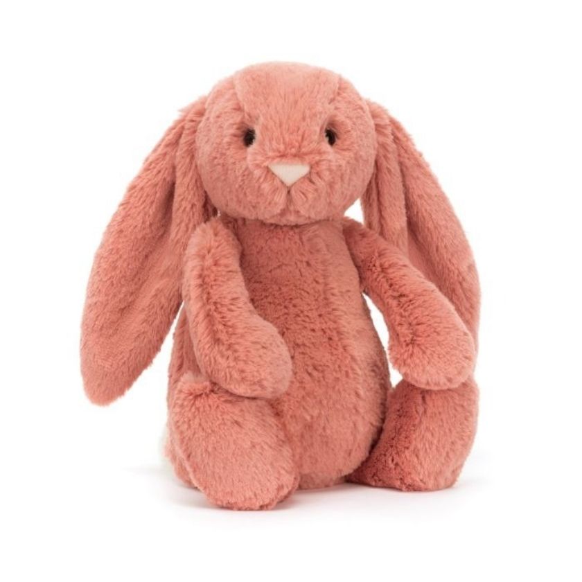 Jellycat Bashful Bunny in Sorrel colour pink | Jellycat Stockist in Newcastle, NSW