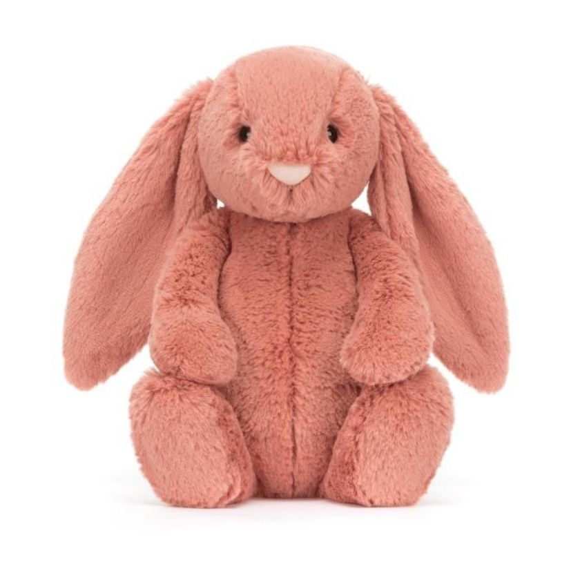 Jellycat Bashful Bunny in Sorrel colour pink | Jellycat Stockist in Newcastle, NSW