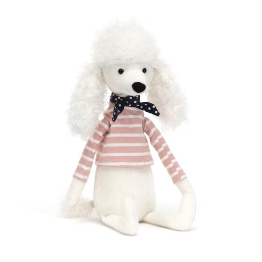 Jellycat Beatnik Poodle Cream | Zebra Finch Style | Jellycat Stockist in Newcastle, NSW Australia