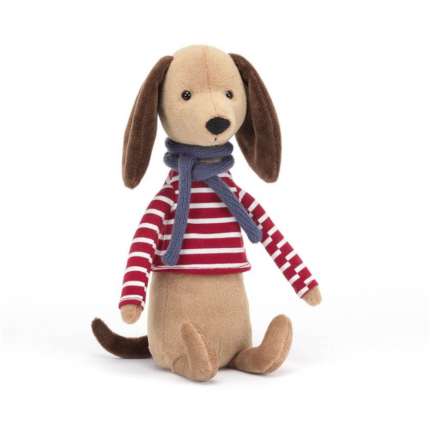 Jellycat Beatbik Buddy Sausage Dog | Zebra Finch Style | Jellycat Stockist in Newcastle, NSW