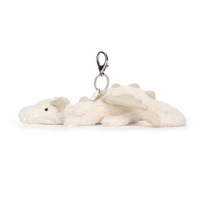 Jellycat Snow Dragon Bag Charm | Jellycat Stockist in Newcastle, NSW Australia