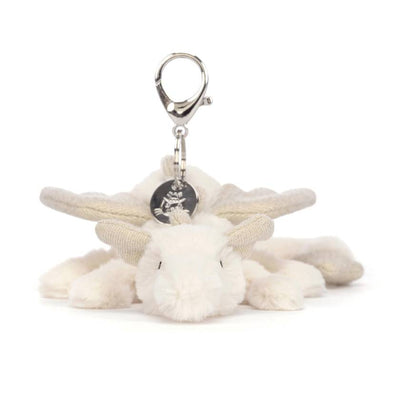 Jellycat Snow Dragon Bag Charm | Jellycat Stockist in Newcastle, NSW Australia