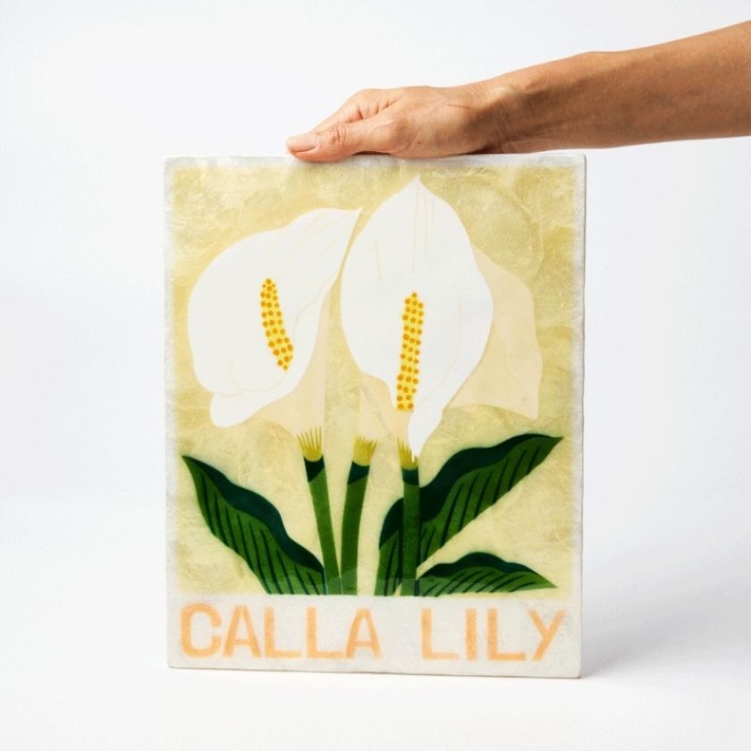 Jones and Co Market Wall Art Lily | Zebra Finch Style