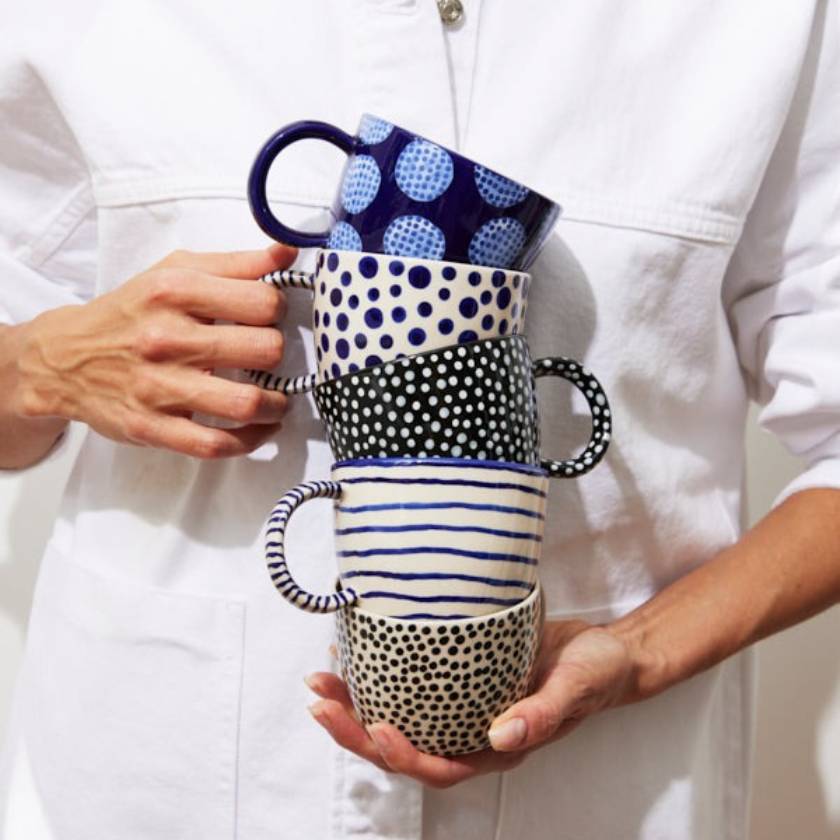 Jones and Co Chino Mug Blue Boulders