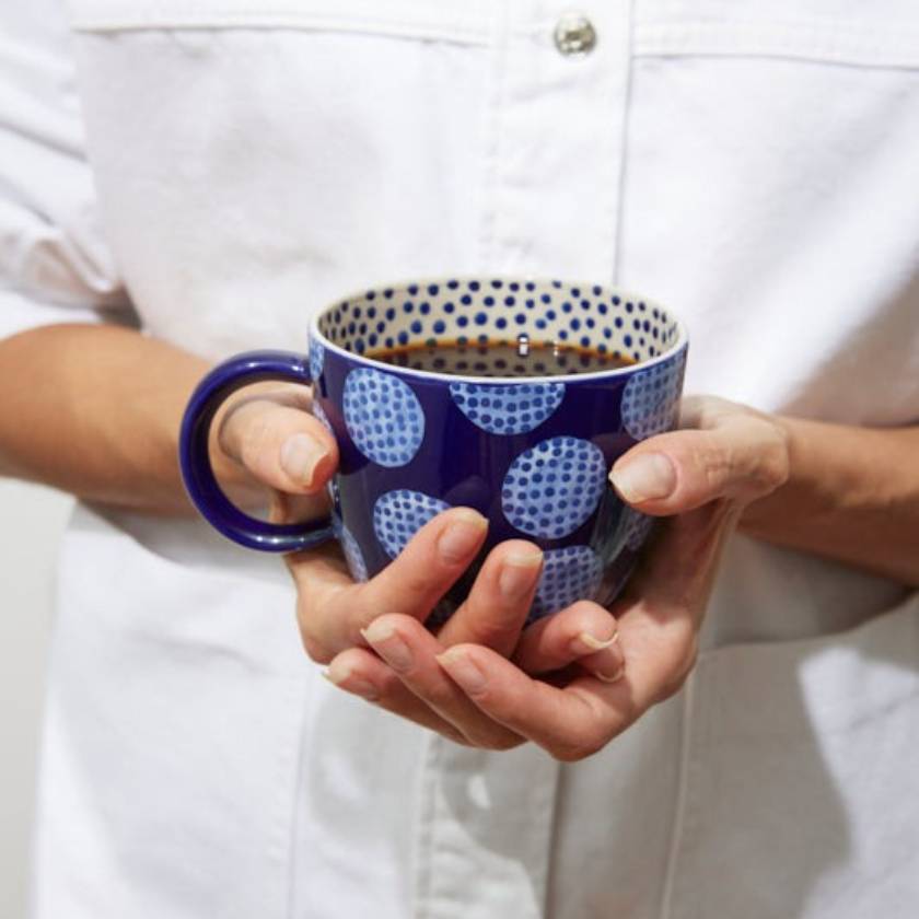 Jones and Co Chino Mug Blue Boulders
