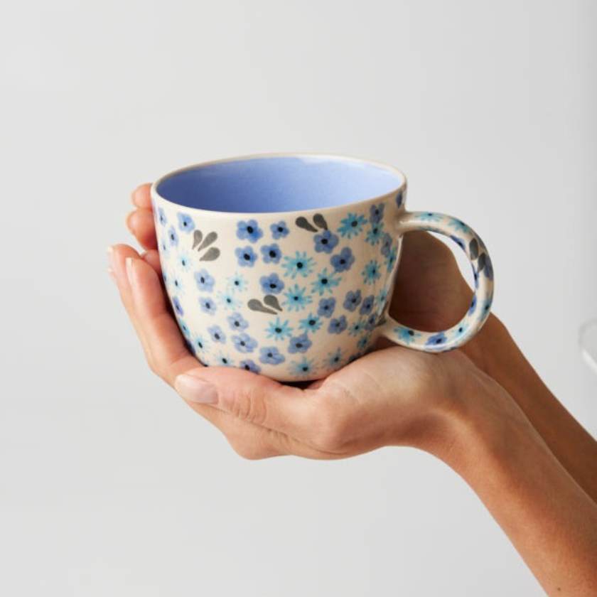 Jones and Co Ditsy Periwinkle Mug
