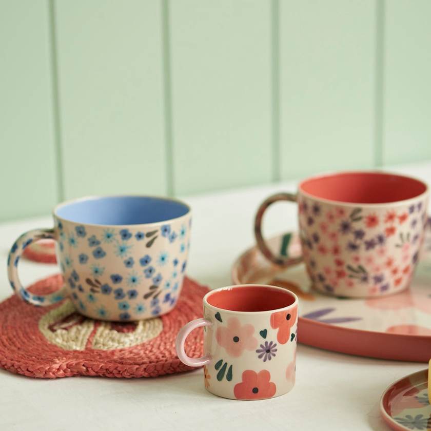 Jones and Co Ditsy Periwinkle Mug