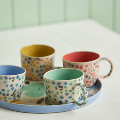 Jones and Co Ditsy Periwinkle Mug