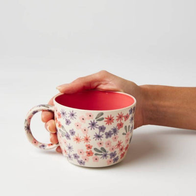 Jones and Co Ditsy Mug in Raspberry - Chino mug