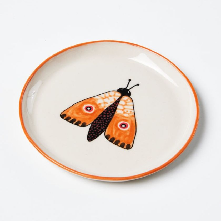 Jones and Co Moth Party Tray in Orange