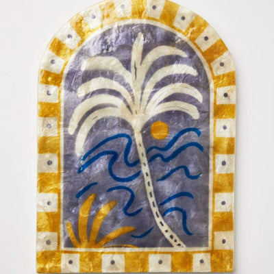 Jones and Co Soleil Wall Art - made from capiz shell