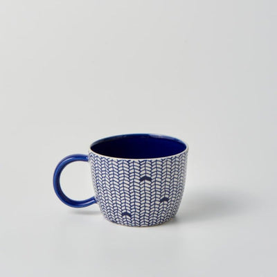 Blue Weave Mug by Jones and Co 