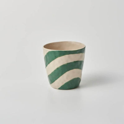 Cabana Stripe Green Tumbler by Jones and Co