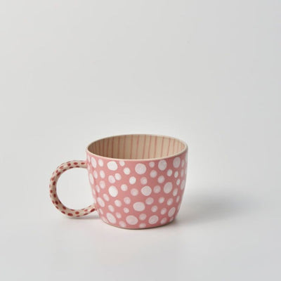 Jones and Co Chino Mug Pink dot 