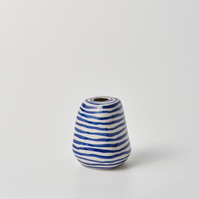 Jones and Co Medium Blue Lines Vase