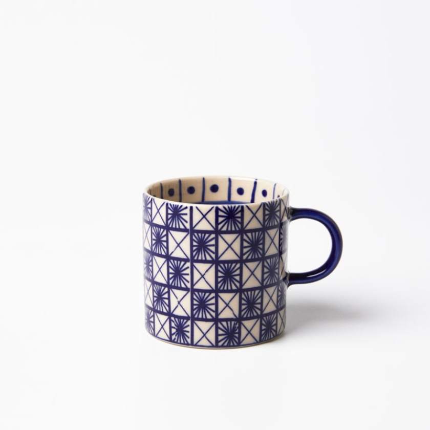 Jones and Co Caravan Espresso Indigo Cups | Stockist at Zebra Finch in Newcastle, NSW