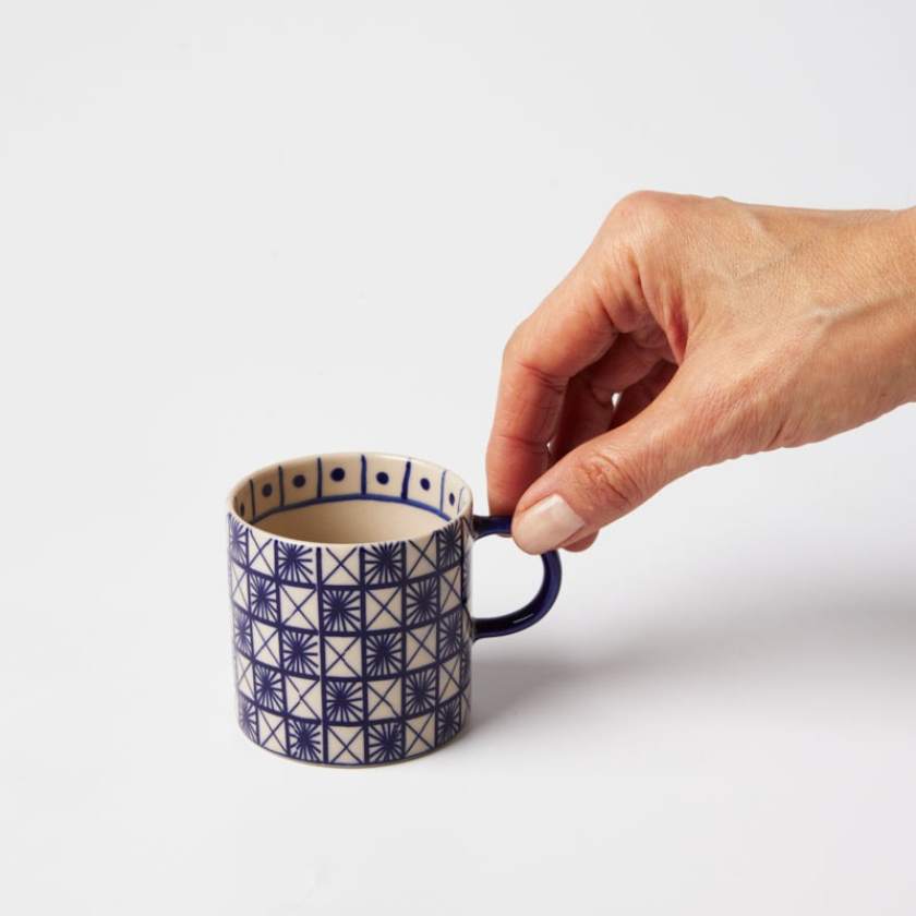 Jones and Co Caravan Espresso Indigo Cups | Stockist at Zebra Finch in Newcastle, NSW