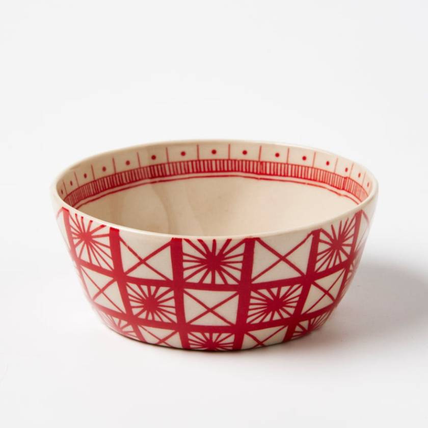 Jones and Co Caravan Snack Bowl Ruby