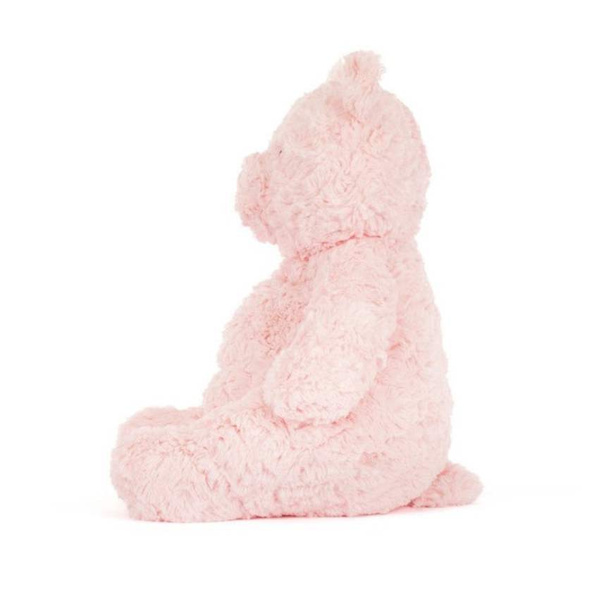 Pink teddy bear on a white background | Leola Bear by Jellycat | Jellycat Stockist in Newcastle, NSW