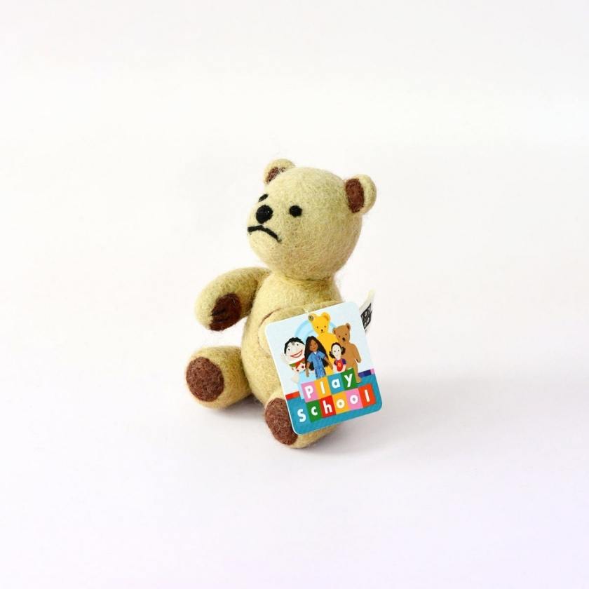 Tara Treasures ABC Play School - Felt Little Ted Toy | Zebra Finch